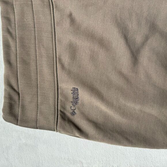 Columbia Titanium Crop Pants Womens XL Brown Fleece Lined Mid Rise Drawstring - Picture 15 of 15